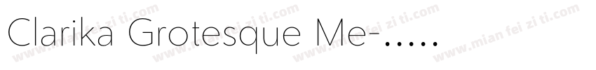 Clarika Grotesque Me字体转换